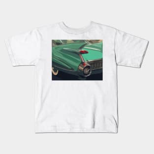 Green Cadillac Kids T-Shirt